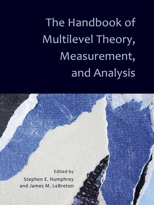 cover image of The Handbook of Multilevel Theory, Measurement, and Analysis